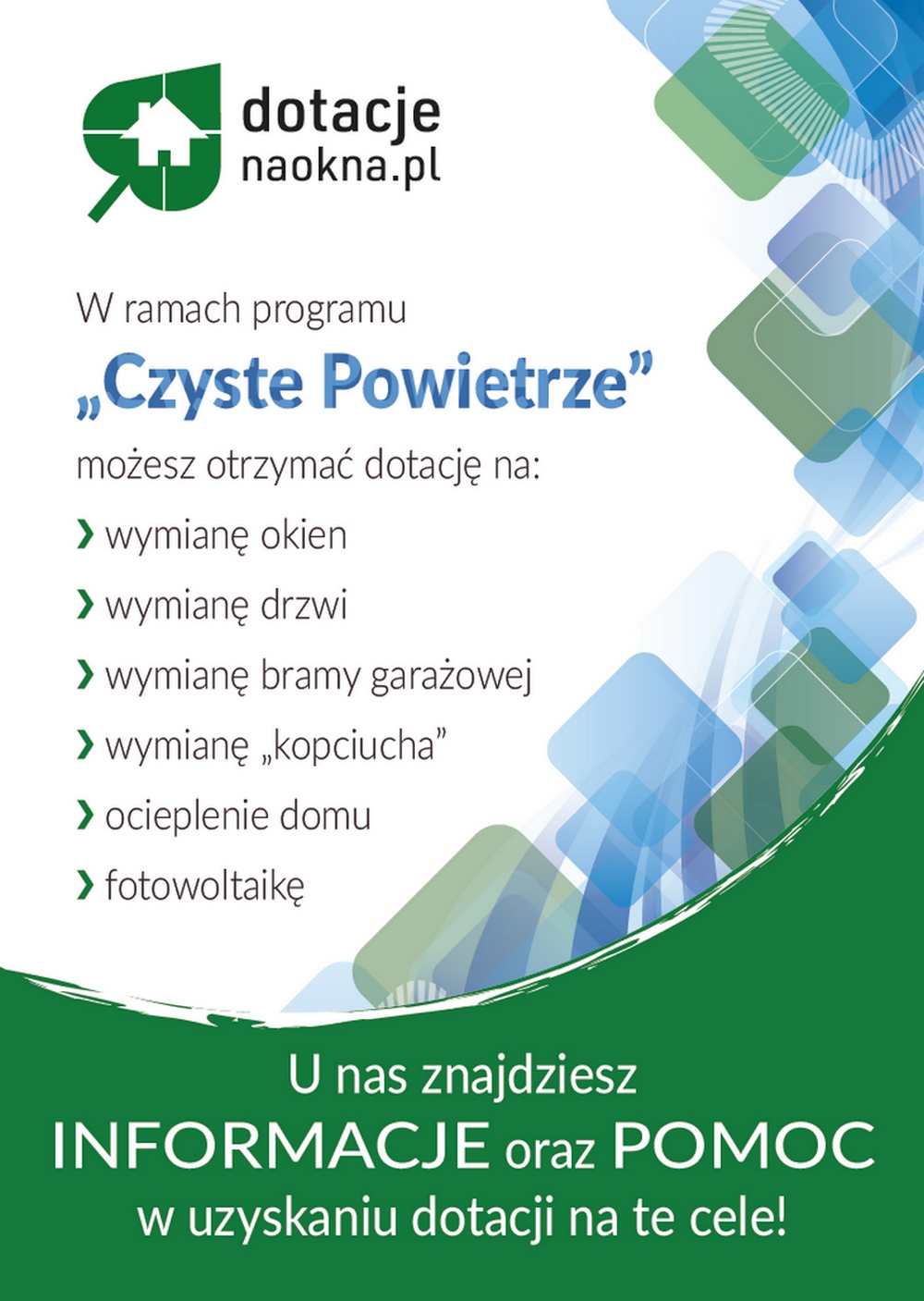 czyste powietrze - dotacja na okna